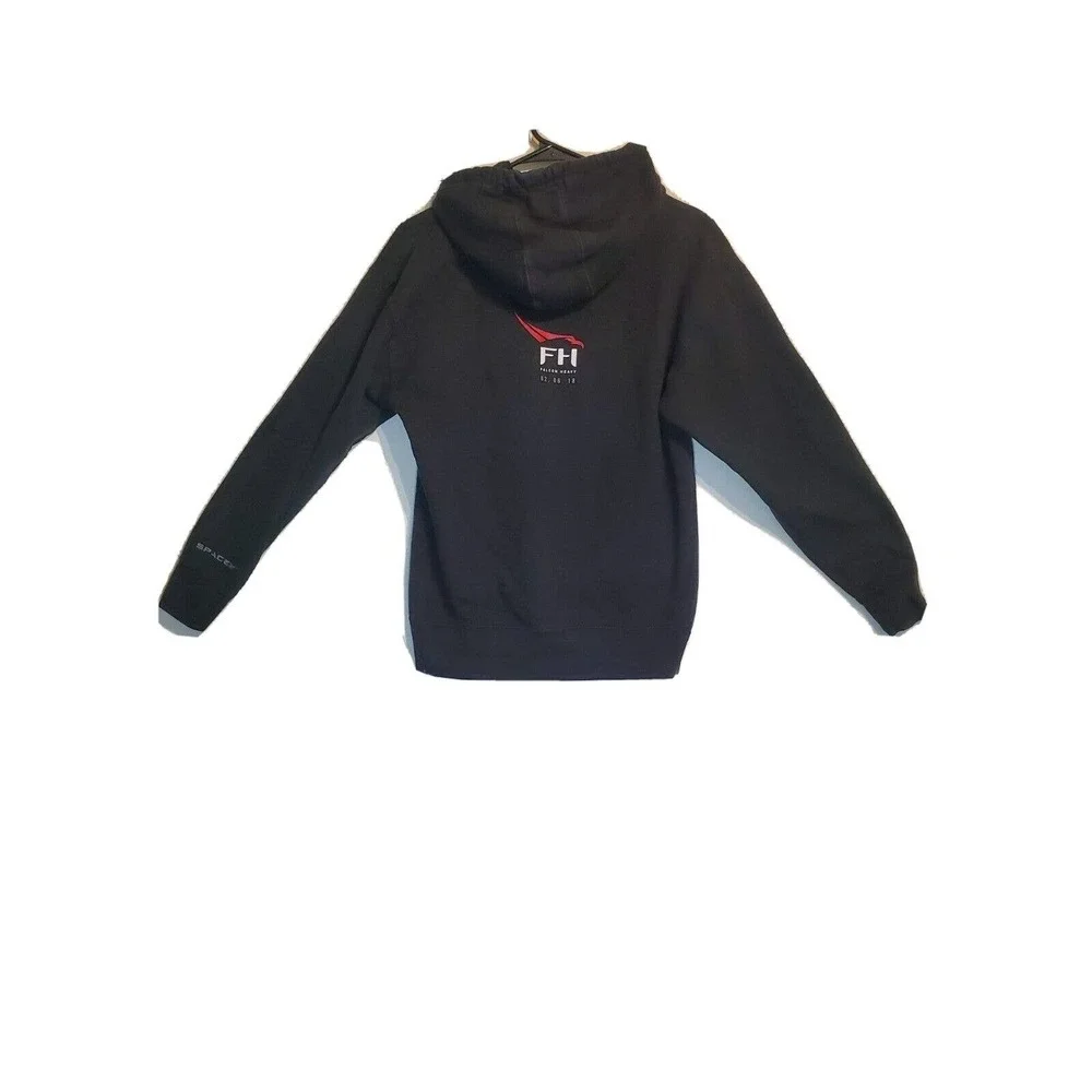 SpaceX Hoodie Pullover Falcon Heavy Earth Black Men’s Size Medium - Picture 5 of 8